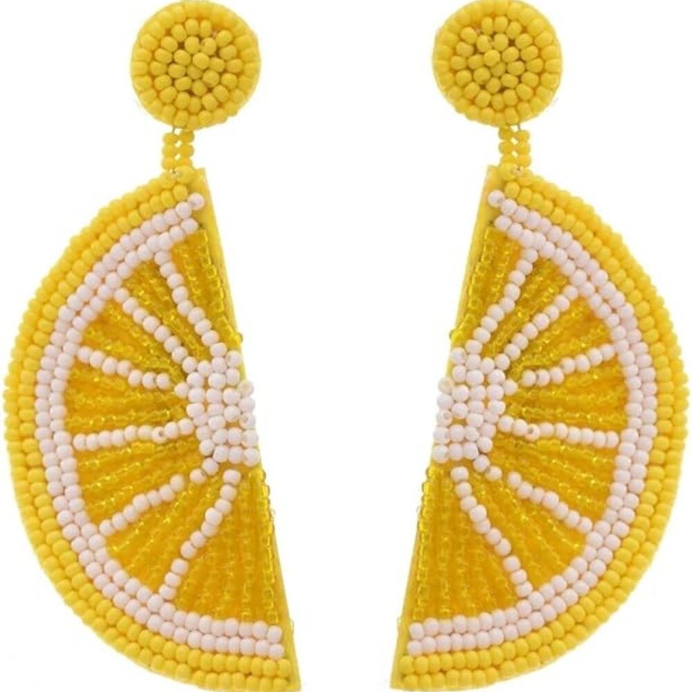Lemon Fruit Earrings